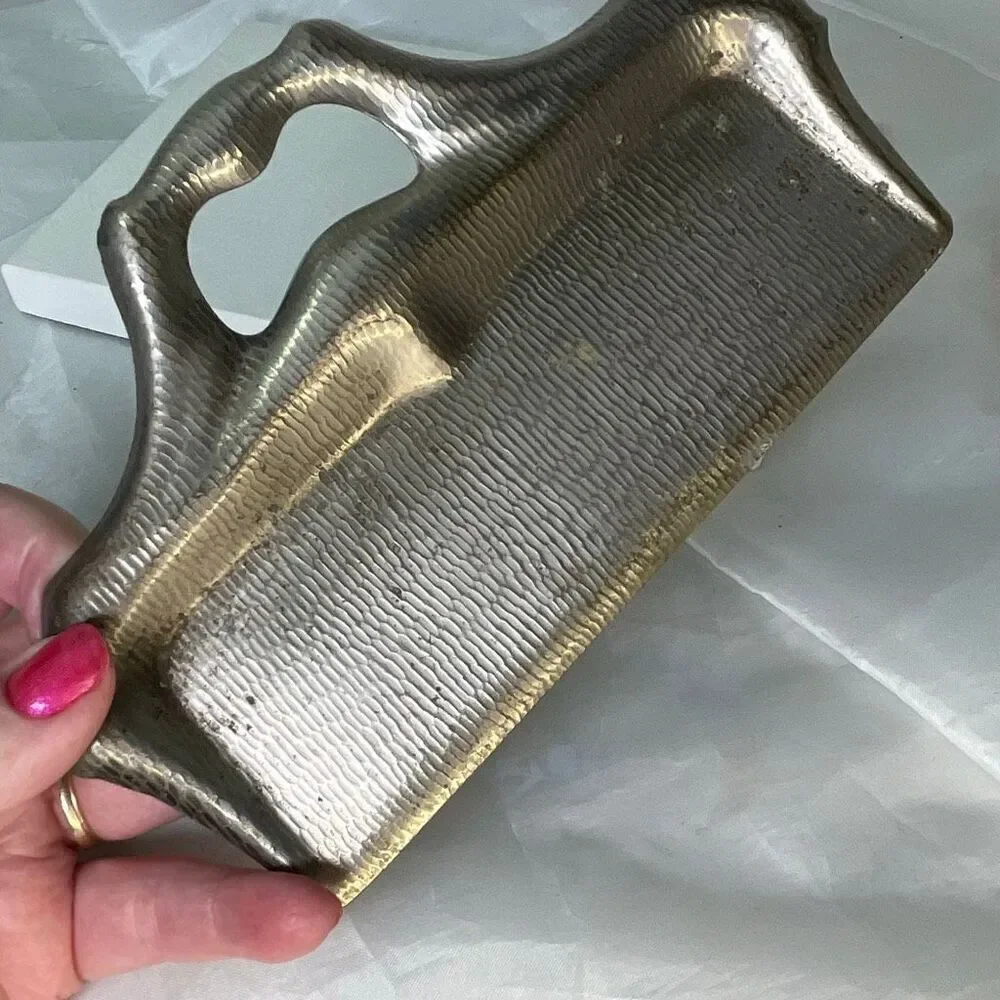 Antique silver plated crumb catcher waitstaff butlers